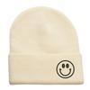 Smiley Embroidered Knitted Hat Couple Men's and Women's Knitted Cold Hat