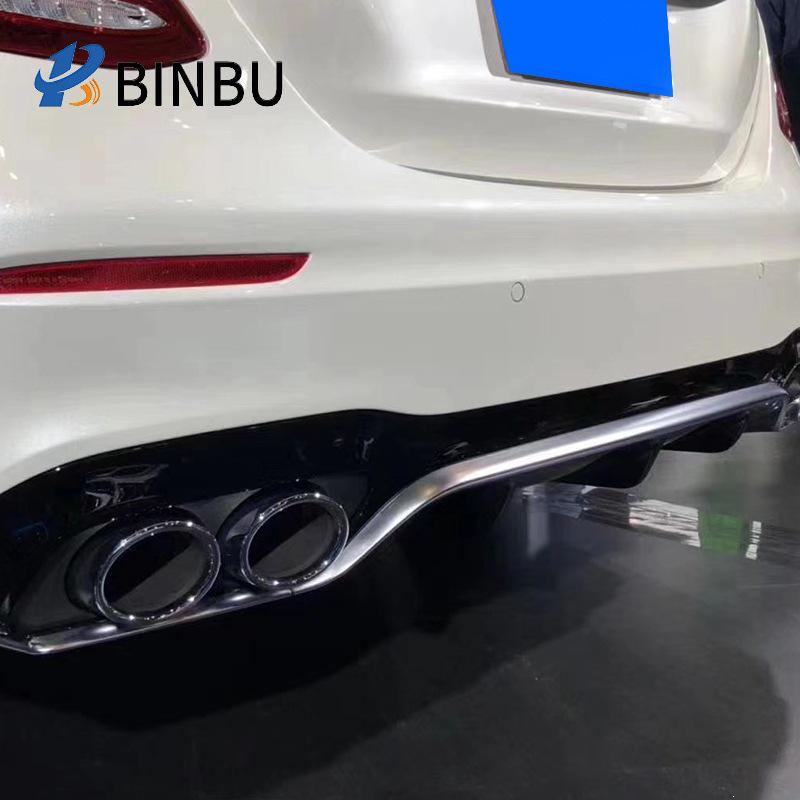 Задний диффузор в стиле E53 для Mercedes-Benz E-Class W213, выхлопная труба