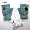 Зимние теплые перчатки-варежки с подогревом, электрические перчатки с подогревом от USB, перчатки-грелки с полными и половинными пальцами