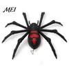 Bendable Realistic Spider for Outdoor Yard Halloween Animatronics Hanging Decoration, Scary Giant with LED Eyes Artificial Displays And Sound