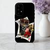 Чехол для телефона S-Skeleton Q-Королева Червей КАРТА Для Samsung Galaxy A73,A72,A71,A70,A53,A52,A51,Мягкий Силиконовый Черный Чехол