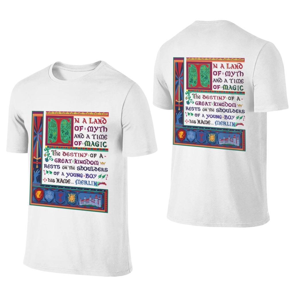 In A Land Of Myth And A Time Of Magic Merlin Casual Reversible Tshirt Saltstyle Vibe Niche Unisexs Tshirts