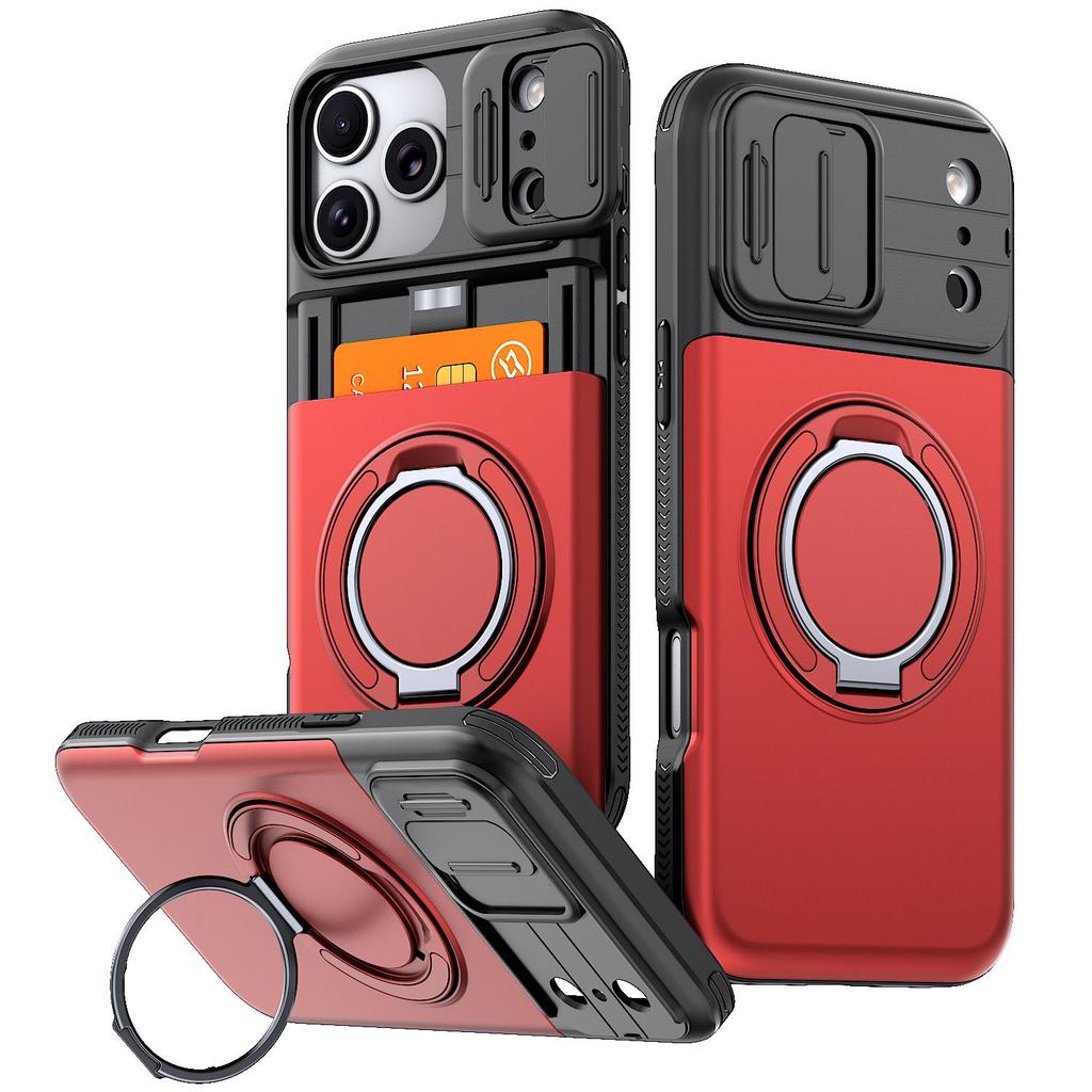 Чехол для iPhone 17/18 Pro Max, с окошком для карты, противоударный корпус