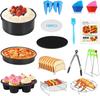 14Pcs Air Fryer Accessories Chips Baking Basket Pizza Pan Home Kitchen Tool