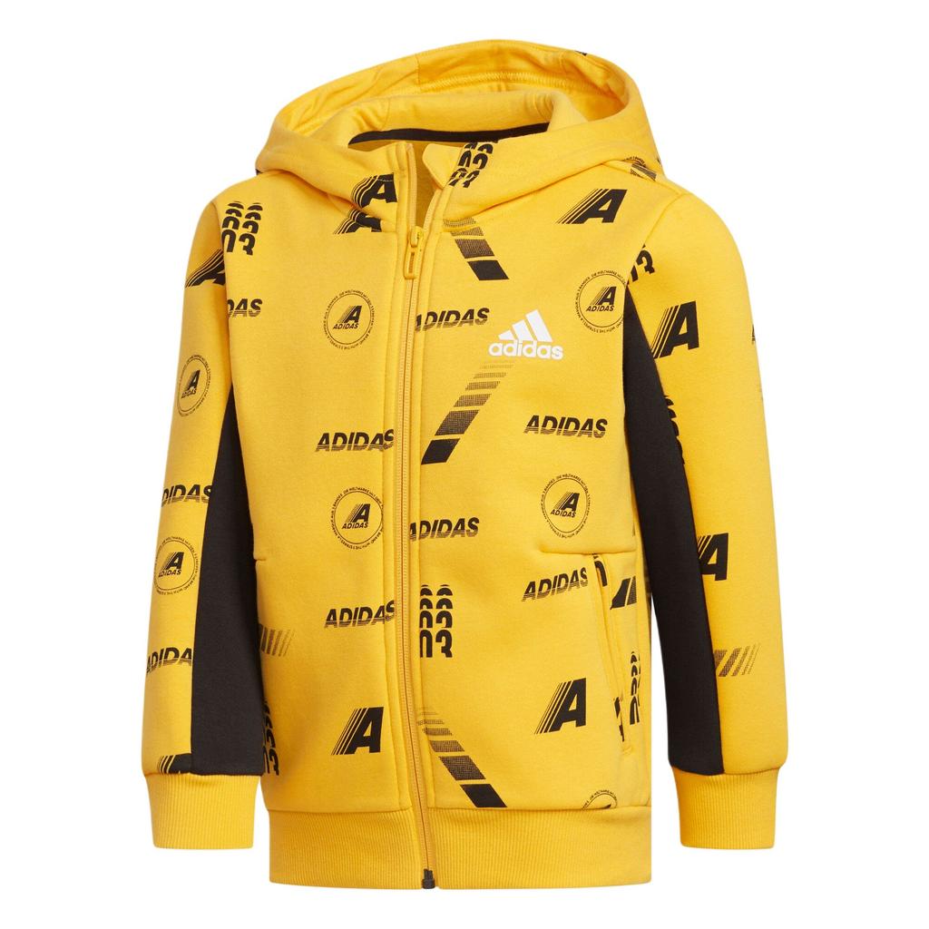 adidas Куртка Желтая Детская Возраст 3 7 Лет EH4063