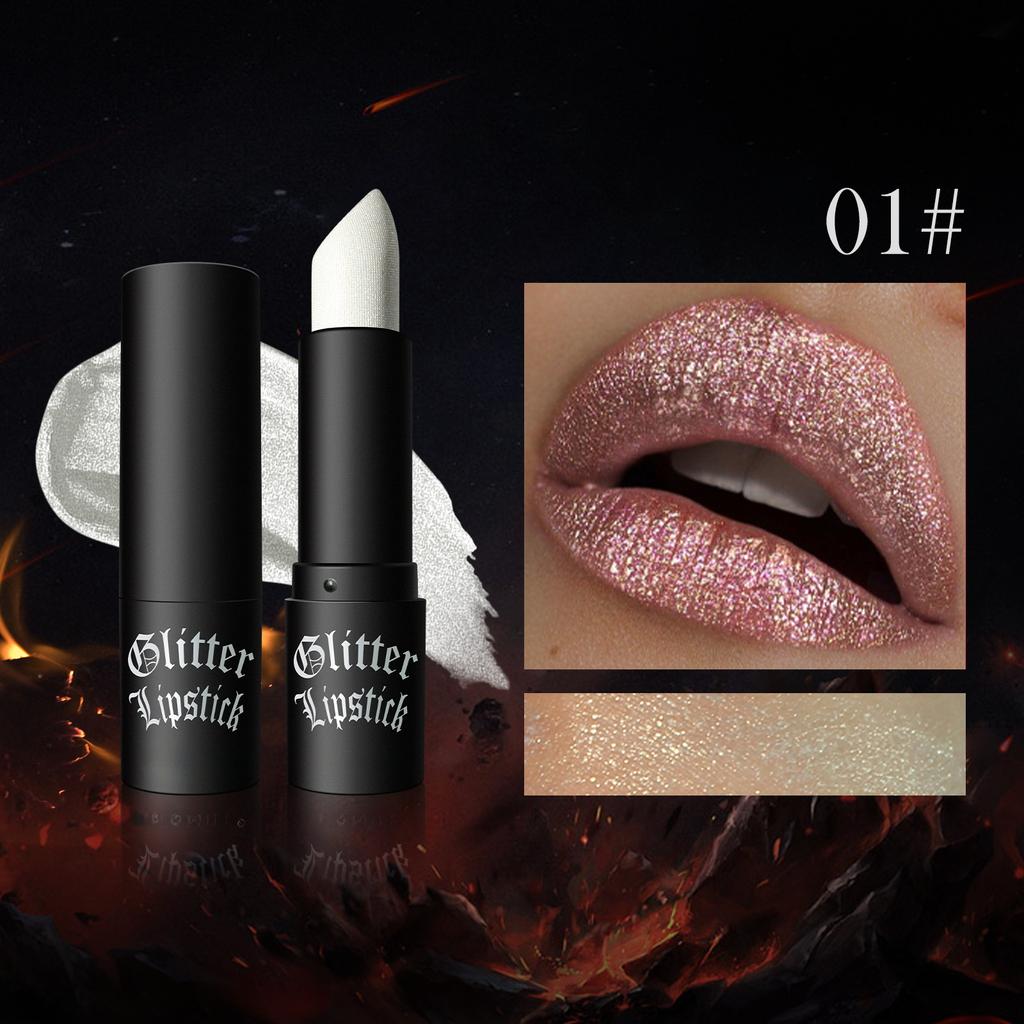 Матовая помада с антипригарным покрытием Cup Flash Diamond Lipstick Halloween Dark Makeup