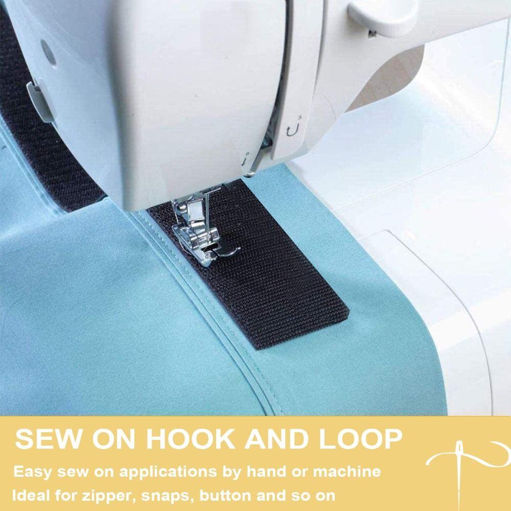 Heavy Duty Fastener Tape Strips with Adhesive Black Double Sided Hook Loop Rolls  Patio Cushions