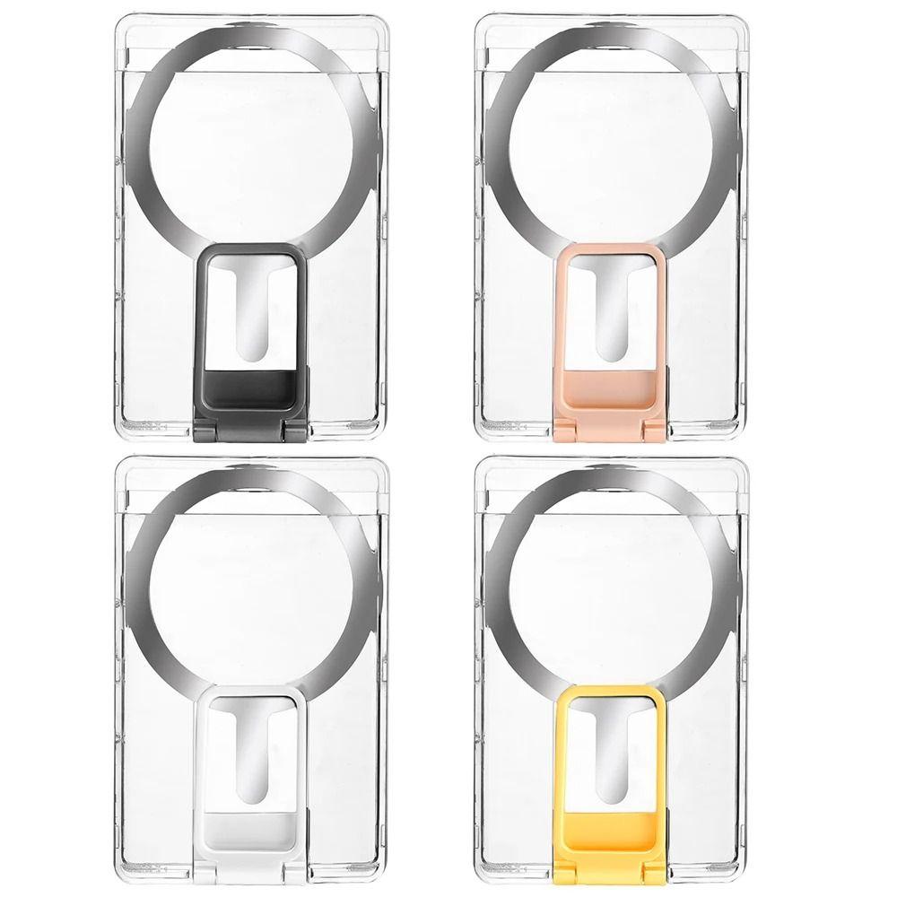 Card Case Card Bag Transparent Phone Kickstand for Apple Magsafe for iPhone 15 14 13 12