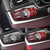 Для BMW 5 серии F10 F18 2011-2017 Аксессуары для салона автомобиля из углеродного волокна Украшение переключателя фар Рамка Накладка Наклейки