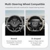 Подходит для чехла на руль Skoda с волнистым спортивным дизайном, дышащая кожа, сегментированный, нескользящий, впитывающий пот, защита для Octavia,