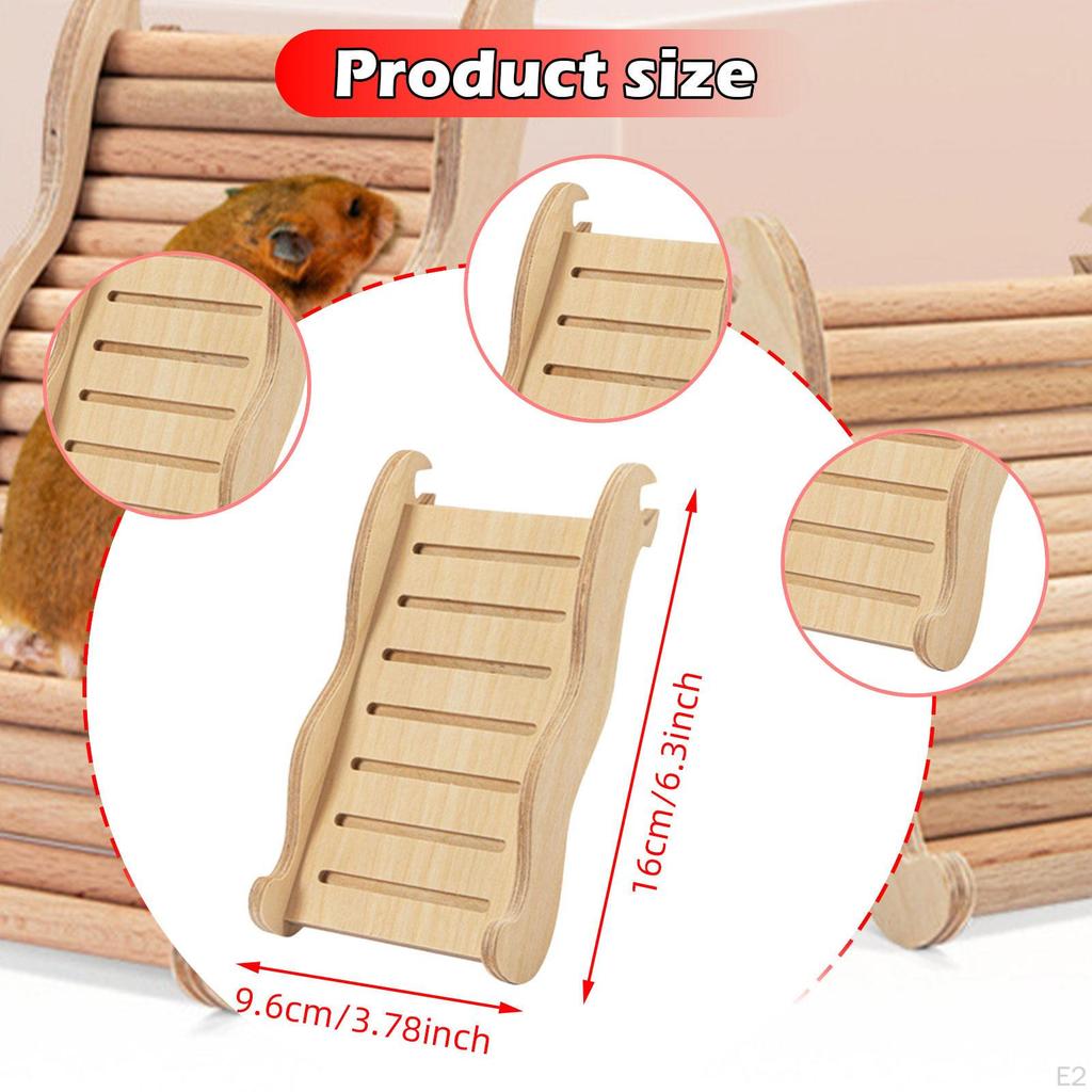Деревянная лесенка для хомяка, клетка для кролика, пандус, игрушка для скалолазания, карликовый мост, лесенка, мост, для