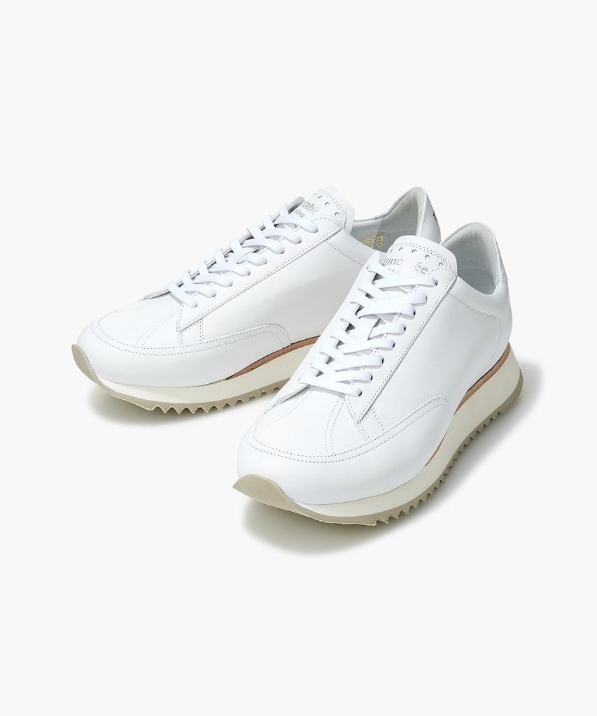 Man On The Boon [Timothee] Cabourg Leather Sneakers_White 4714140201