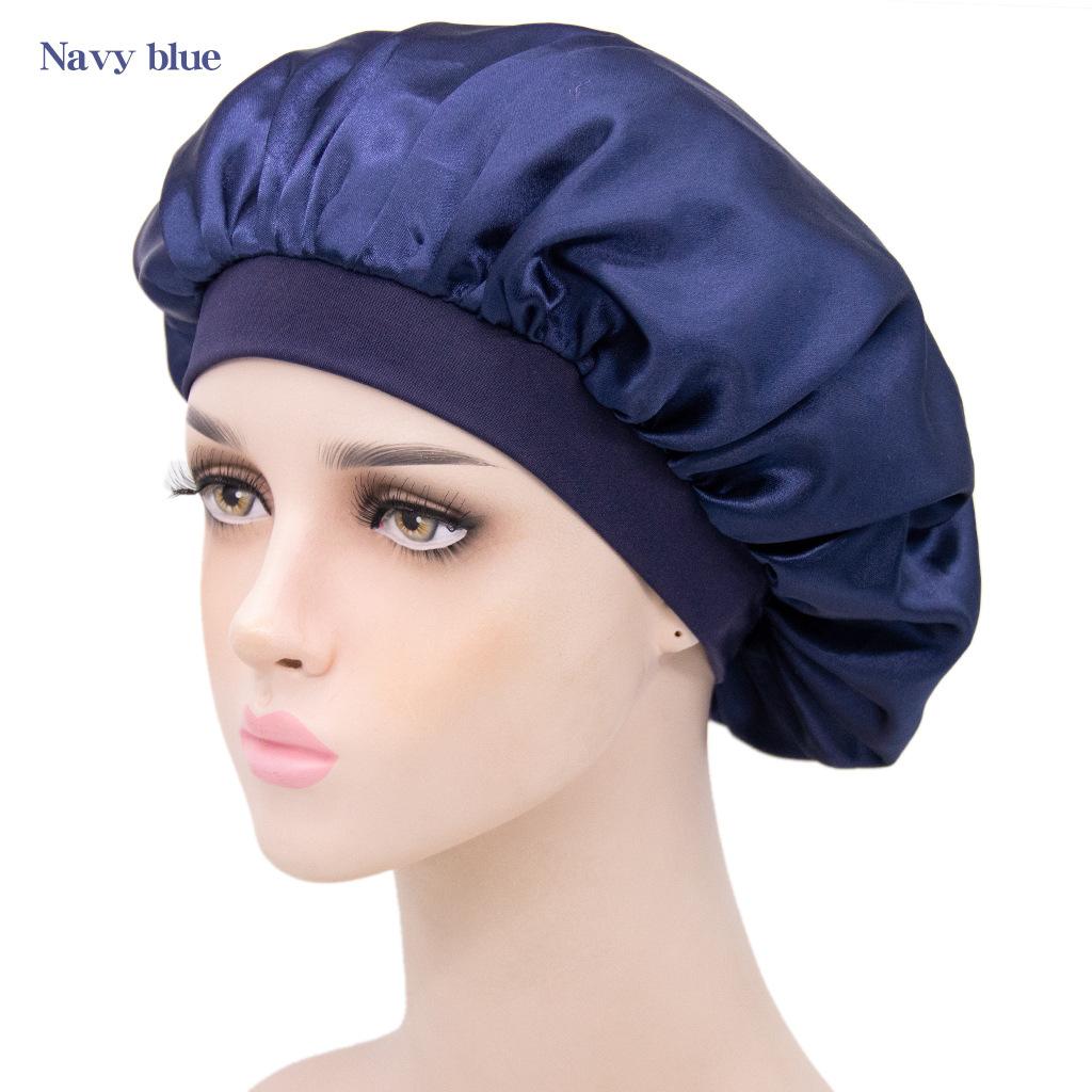 Cover Fashion Night Sleep Women Silk Bath Nightcap Hair Cap Shower Caps Sleeping Hat Satin Bonnet