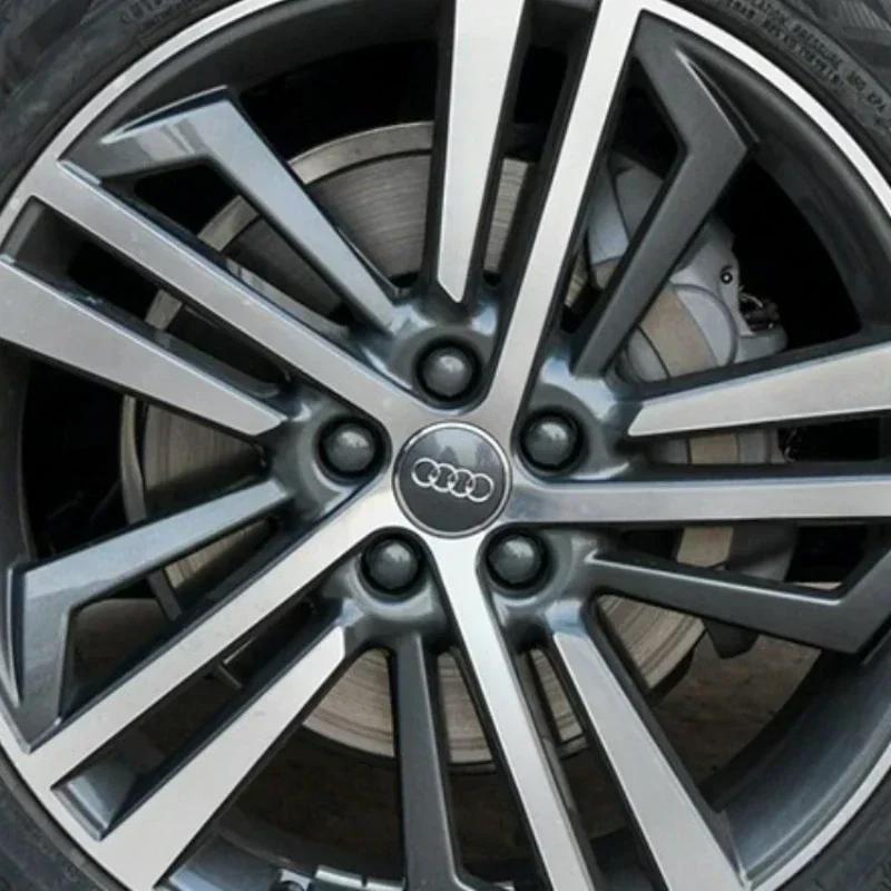 Для Audi A4 68/69 мм Значок Эмблема Audi Колпачки Центральных Колпачков Колес Автомобиля Заглушки Дисков Для Audi 8P 8V 8L C6 C5 C7 4F A3 A4 A5 A6 A7 A8 TT Q3