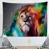3D гобелен с рисунком льва, гобелен с африканскими животными, украшение стены, коврик для йоги, скатерть, пляжное полотенце