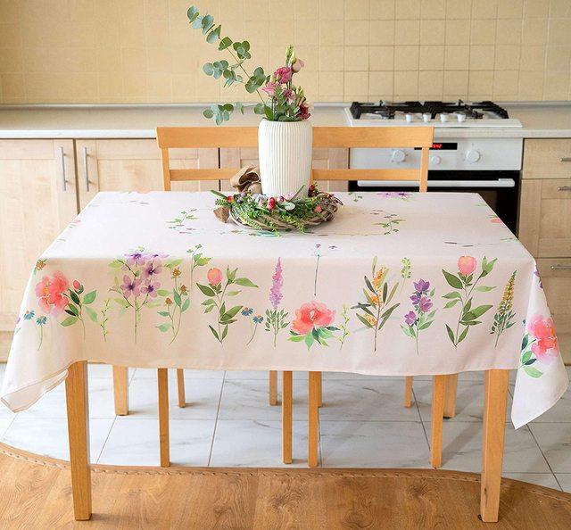 Маленькая свежая квадратная прямоугольная скатерть, подходящая для украшения кухонного стола, простой стиль, украшение скатерти с растениями