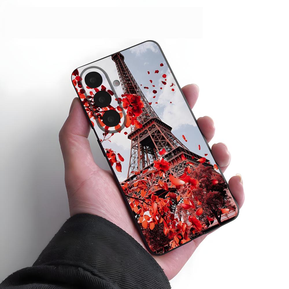 Чехол для телефона Эйфелева башня для Samsung A25 A13 A33 5G A54 A36 A35 A56 A52 A14 Ударопрочный мягкий чехол