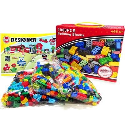 LEGO-совместимый строительный блок, 1000 деталей, разные цвета
