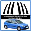 Подходит для Volkswagen Polo Mk4 (9N)5-дверный Хэтчбек 2002-2010 Глянцевые Черные Стойки Декоративная Наклейка на Боковое Окно Двери