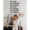 Be Real Be Yourself Wooden Wall Writing