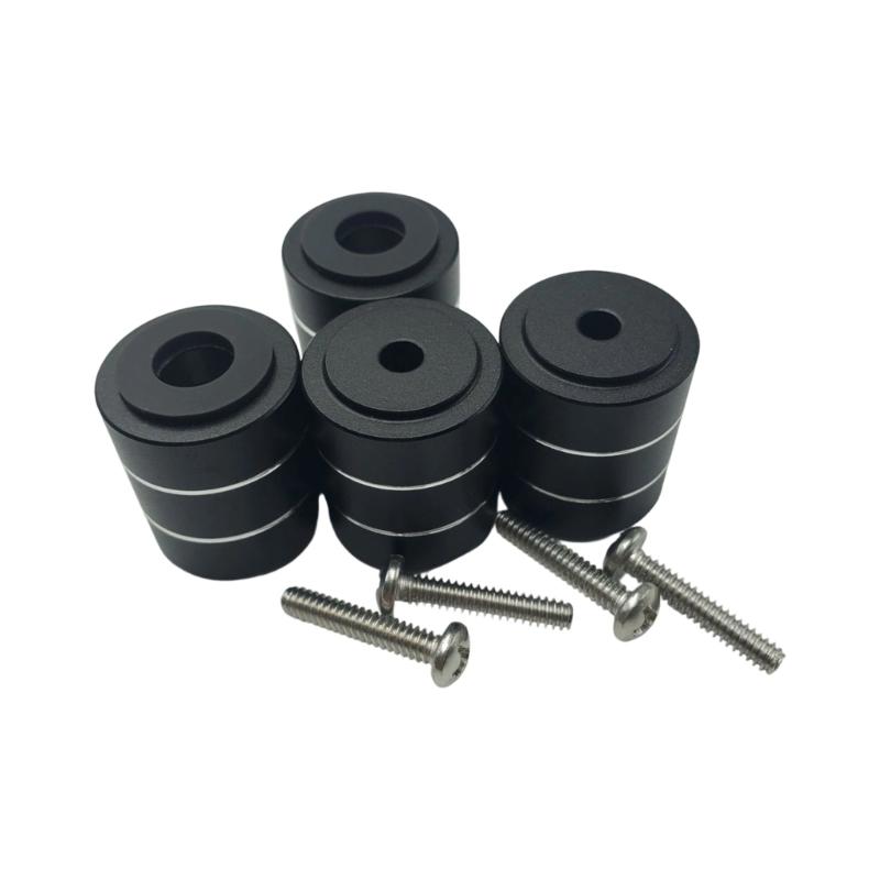 Aluminum PC Chassis Amplifier Feet Shock Absorbing Amplifier Pad Heat Dissipation Increased Height Stand Base