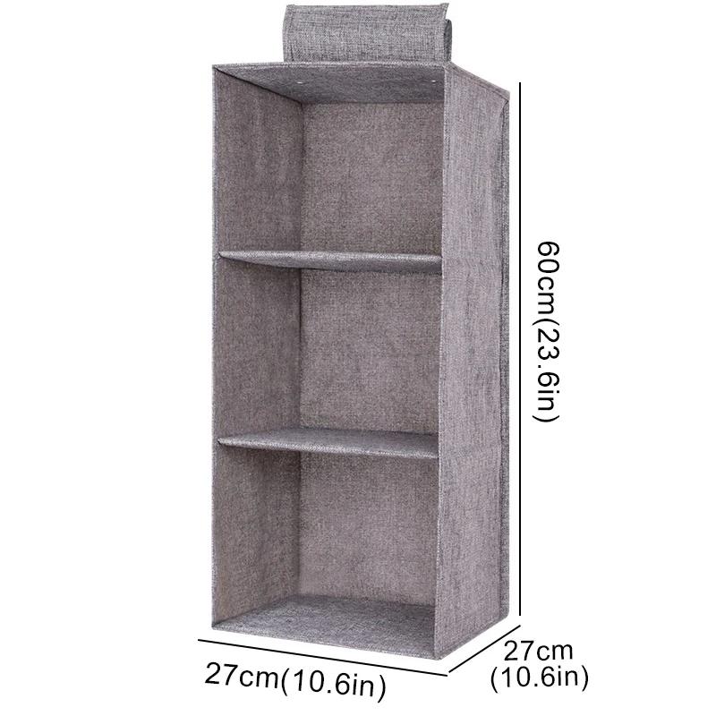 Wardrobe Hanging Storage Bag Interlayer Drawer Type Clothes Clothes Organizer Collapsible Storage Shelves Closet Organizer
