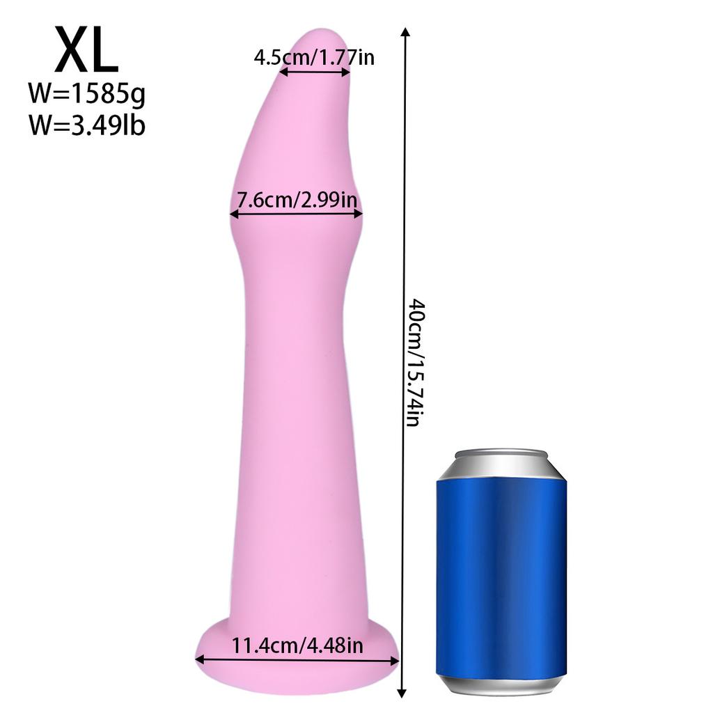 Большая Тяжелая Анальная Пробка - Очень Длинная Неправильной Формы для Продвинутой Анальной Растяжки и Тренировки Фистинга, Унисекс Силиконовая Игрушка