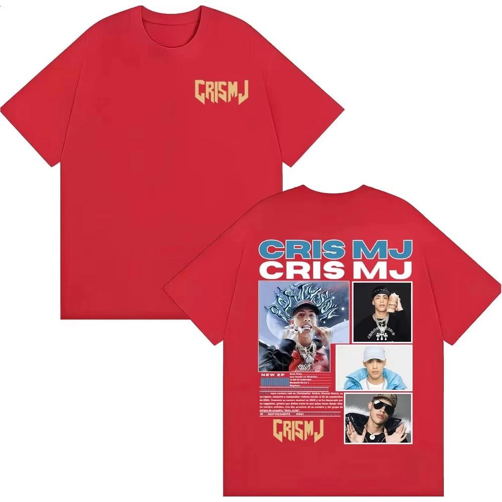 Мужская футболка с обложкой альбома рэпера CRIS MJ, винтажная футболка в стиле хип-хоп 90-х, топ с коротким рукавом из чистого хлопка