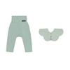 Мягкие модальные леггинсы с высокой талией 1 шт. Нагрудник 1 шт. Мятный комплект 18 месяцев [Konny] +