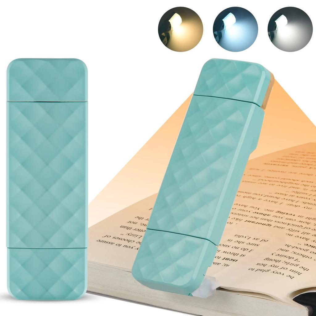 USB Rechargeable Mini Book Light Led Portable Bookmark Reading Light Brightness Adjustable Read Night Light Night Lamp Book Lamp