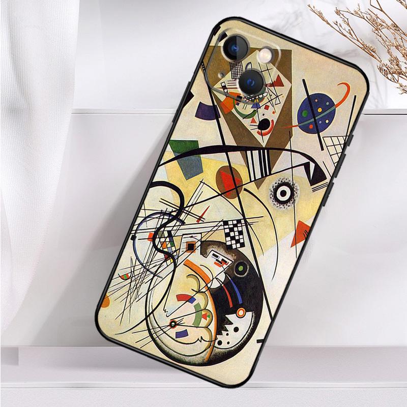 Чехол для телефона Василий Кандинский абстрактный для iPhone 14 13 12 11 16 15 Pro Max Plus Mini 7 8 X XR XS Max мягкий чехол