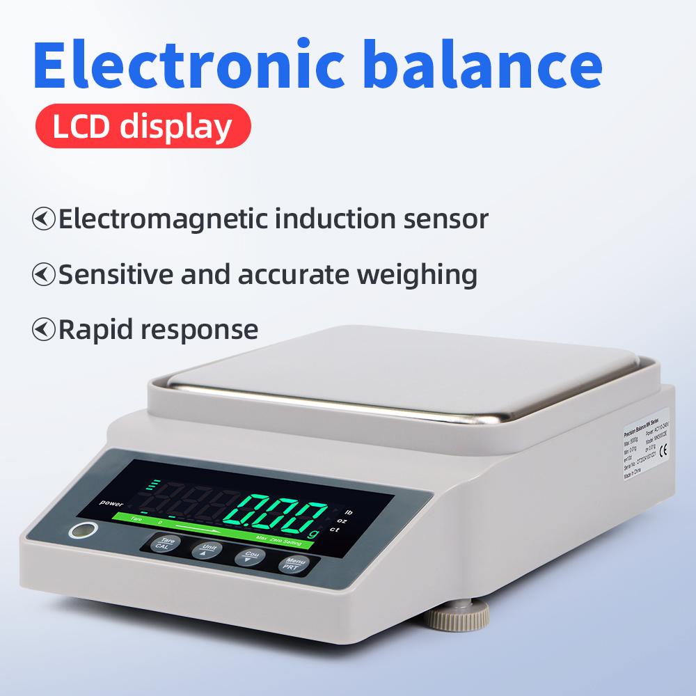 1 КГ 5 КГ 10 КГ Прецизионные Весы Электронные Весы LCD Подсветка Лабораторные Аналитические Весы EU Вилка С RS232 Интерфейсом