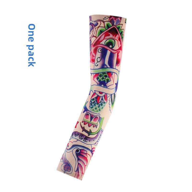 Унисекс бесшовный цветочный тату рукав на руку: Защита от солнца при езде на велосипеде и вождении