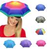 Outdoor Elastic Headband Wearing Hat Umbrella Sunny Rain Fishing Umbrella Hat Picking Tea Hat Umbrella
