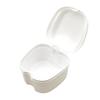 Dentures Case Portable Soaking Denture Bath Box with Strainer Basket Invisible Brace Retainer Mouth