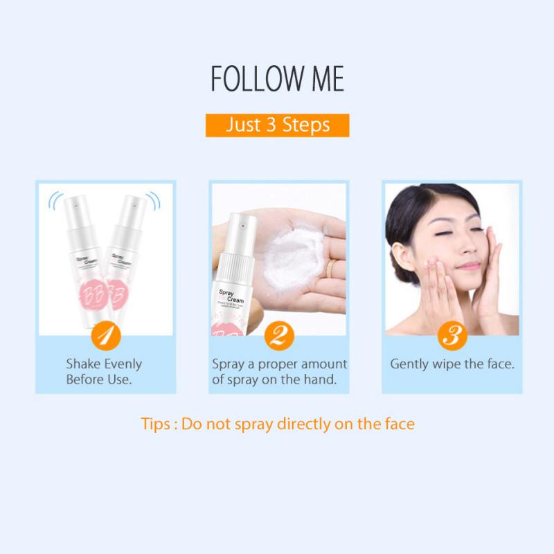 Natural Concealer Moisturizing Spray BB Cream Foundation Whitening Face Makeup Portable Lazy Cosmetics