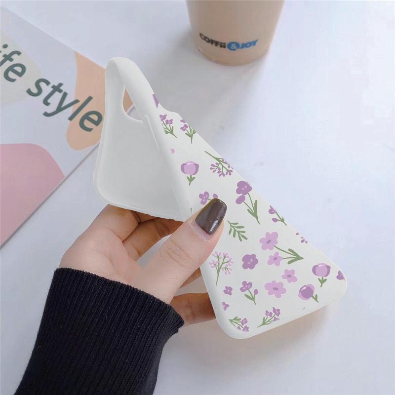 Мягкий силиконовый чехол с цветочным узором для Xiaomi Redmi Note 13 Pro 13C Samsung A55 M35 S24 iPhone Huawei Honor Realme Camera Защитный противоударный чехол