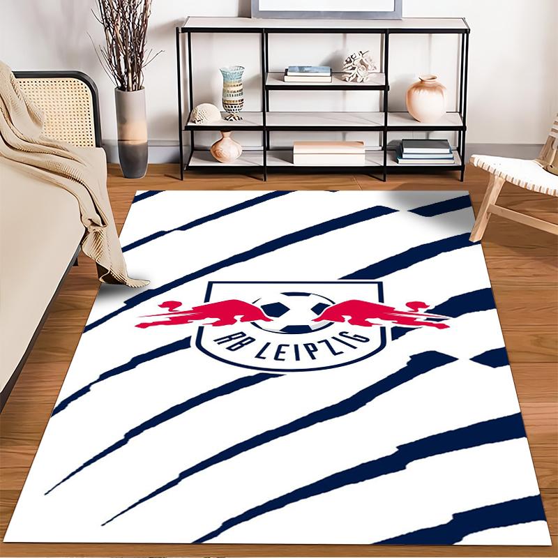 RB Leipzig Logo Designed floor mat, suitable as a non-slip mat for the living room or bedroom sofa