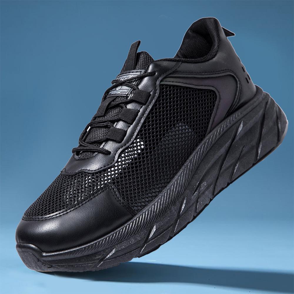 Новая летняя мужская обувь, полая сетка, модная, универсальная, мужская повседневная обувь для увеличения роста, легкая и удобная спортивная обувь для бега