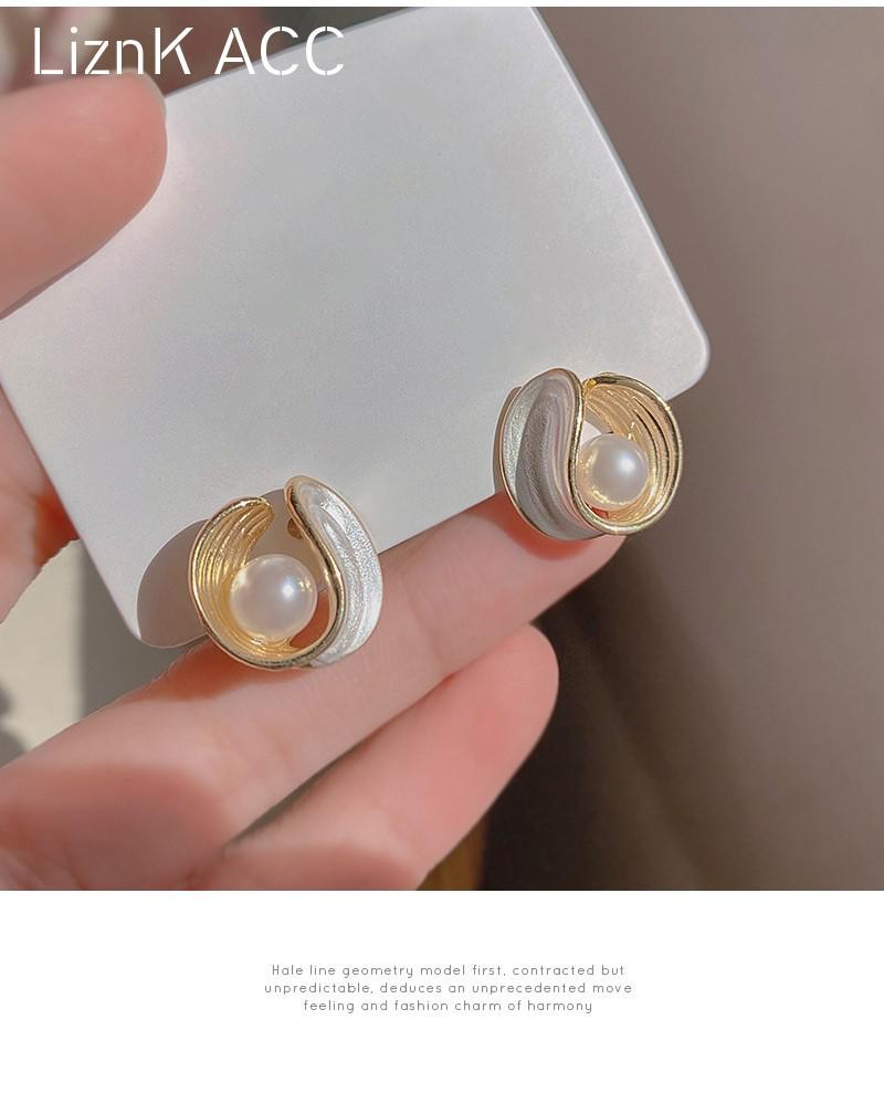 Длинные серьги-бантики из серебряных игл S925 с кошачьим глазом и жемчугом - Ретро и универсальный стиль для женщин