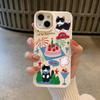 Клубничный торт Кот Подходит для чехла для мобильного телефона Apple 16 iPhone 15/14plus/13promax Силиконовый 12
