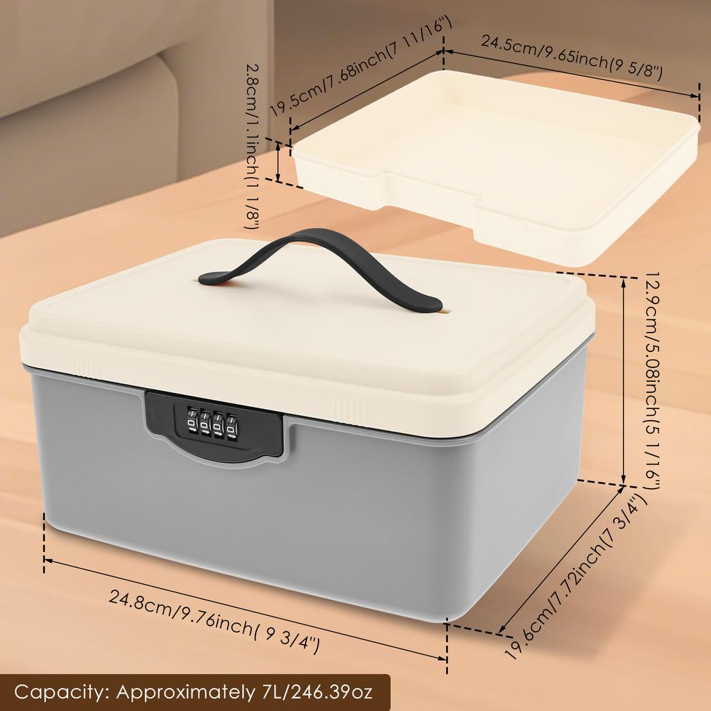 Цифровой кодовый замок Сейф Запираемый ящик для лекарств Паспорт Телефон Офисные документы Наличные Ювелирные изделия Безопасность конфиденциальности Чемодан