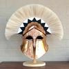Medieval Greek Corinthian Helmet Steel Copper Plated Spartan Helmet 18 Gauge