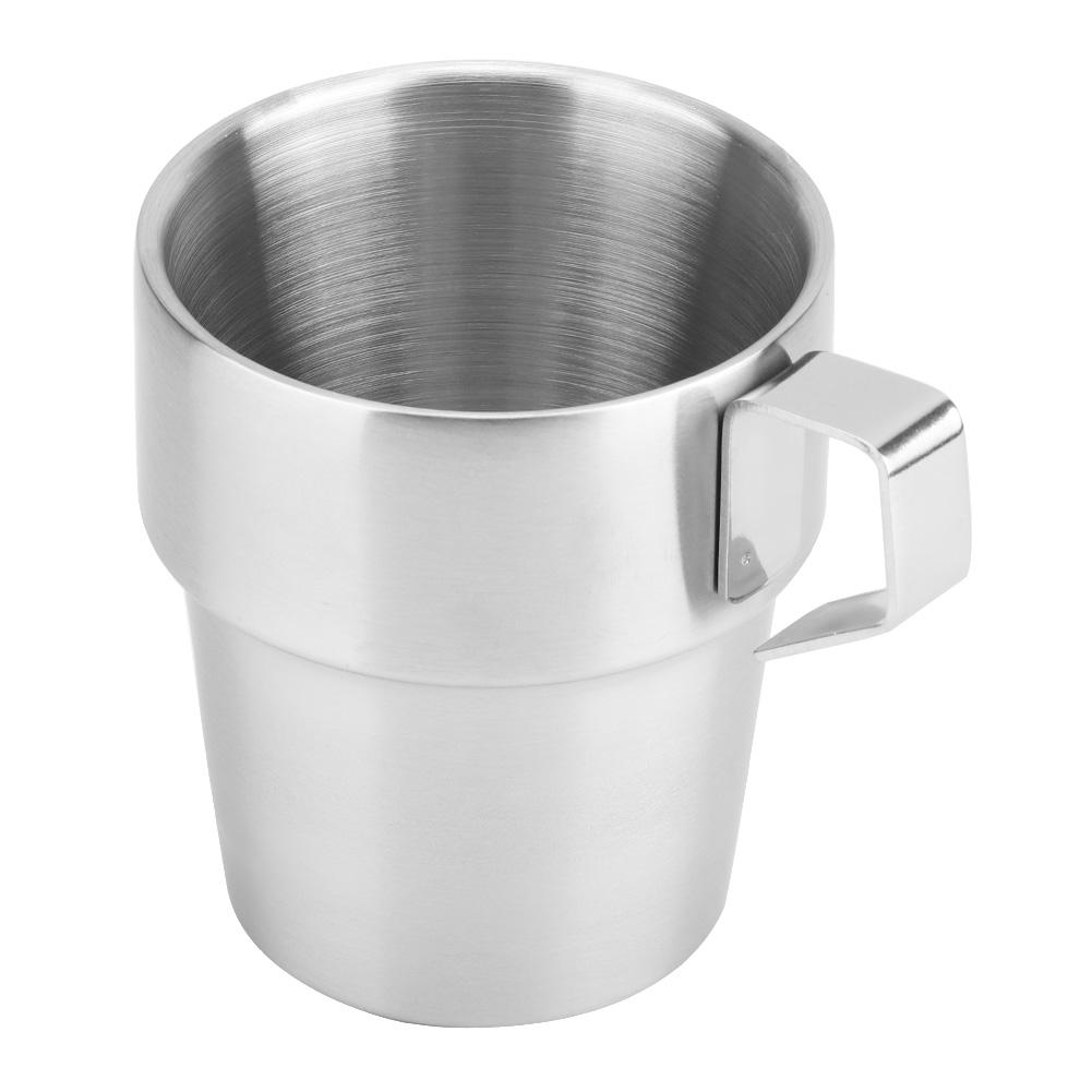 4 шт. Прочная кофейная чашка из нержавеющей стали с подставкой для чашек для домашнего использования и использования в кофейне