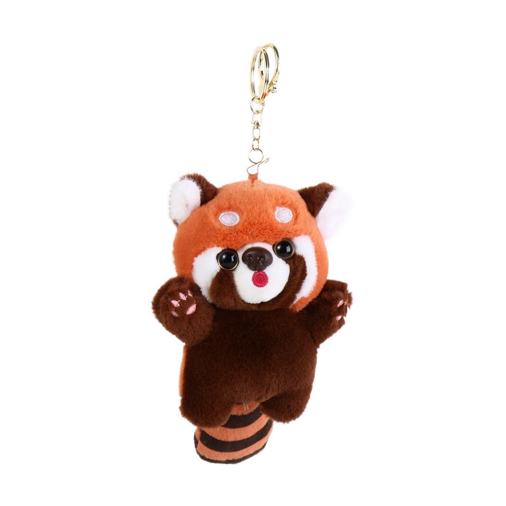 Cartoon Kawaii Animal Plush Pendant Plush Stuffed Red Panda Plushies Pendant Backpack Decor