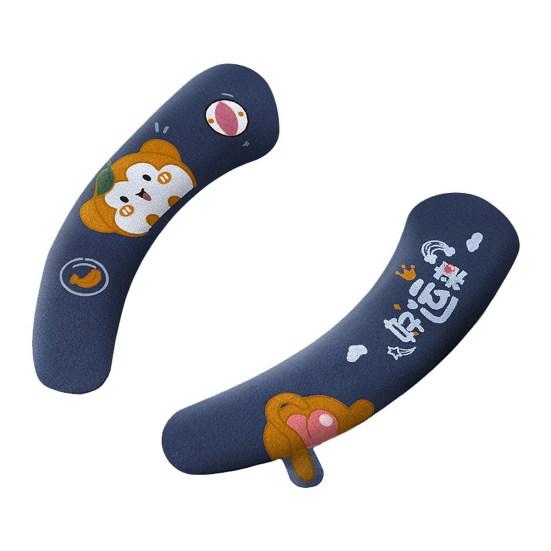 1 пара чехлов на сиденья унитаза изысканный узор универсальный моющийся практичный крой свободный мультяшный принт коврики для унитаза с подъемником для домашнего хозяйства