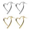 Изысканные серьги-сердечки Элегантные серьги-пусеты Повседневные серьги Ювелирные украшения для ушей Серьги-подвески Сплавной материал для повседневных нарядов
