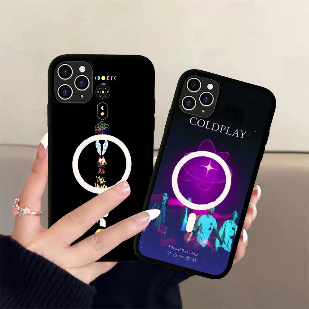 Чехол для телефона Coldplay Band Moon Music для iPhone 17 16 15 14 13 12 11 Pro Max Plus Магнитный корпус Magsafe