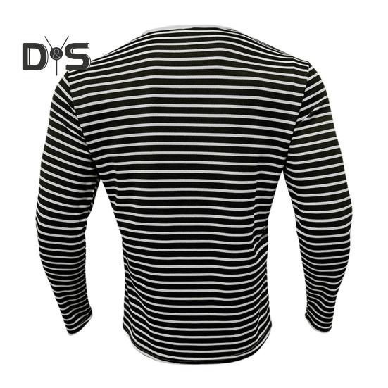 Осенне-весенний мужской топ с V-образным вырезом, полосатым принтом, цветной свитер с длинными рукавами, повседневная рабочая рубашка средней длины