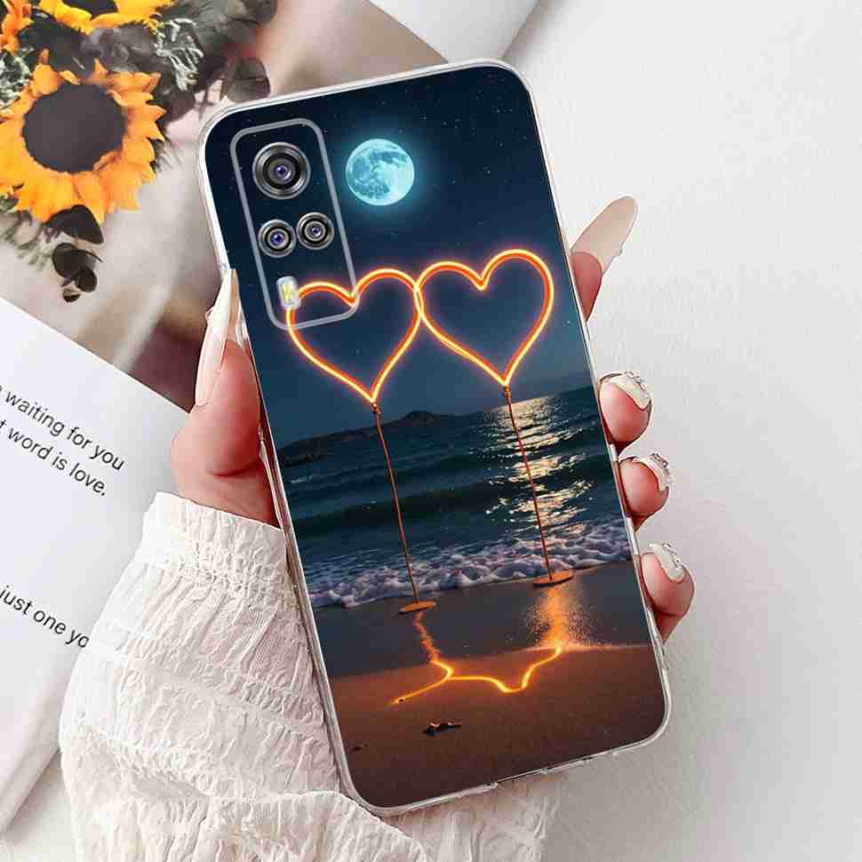 For vivo Y51 V2030 Case Cute Cat Butterfly TPU Soft Silicone Shockproof Cover For Vivo Y51 VIVOY51 6.58" Flowers Phone Cases